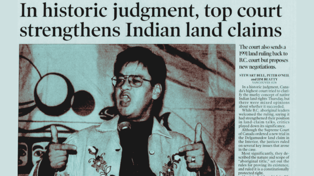 Delgamuukw Decision: First Nations Victory Undermined by Inaction